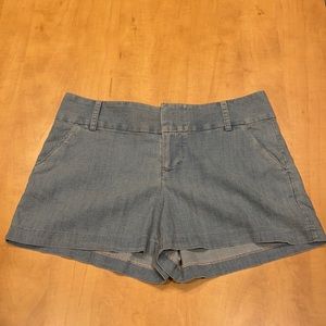 Alice + Olivia Light Blue Denim-Style Women's Shorts